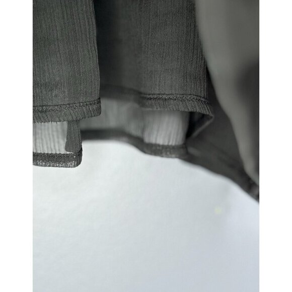 Express Lightweight Blouse Tank Top Sheer Women's Size M Black Whimsigoth Witchy - Picture 5 of 13